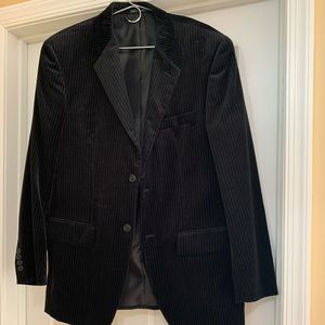 Alfani black velvet pinstripe sport jacket